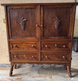 Mobile Bar antico e intarsiato