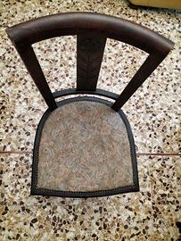 Tavolino ovale di marmo antiche + 4 sedie