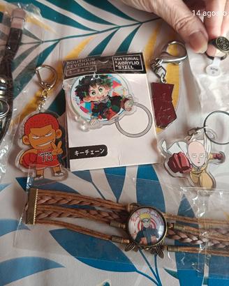 Portachiavi e braccialetti e guanti anime