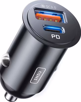 Caricatore Auto USB C, 60W da C 30W + USB A 30W