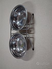 doppia  ciotola per cani e gatti