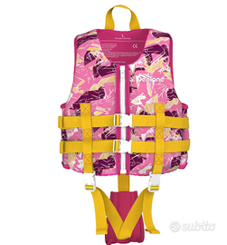 Giubbotto Nuoto Bambino Neoprene Denlane - Rosa -