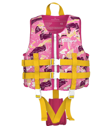 Giubbotto Nuoto Bambino Neoprene Denlane - Rosa -