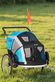 Passeggino e Rimorchio Bici per Cani PawHut