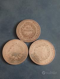 lotto franchi argento