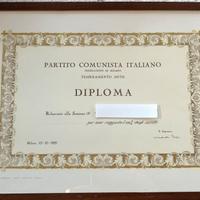 diploma partito comunista italiano 1976