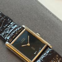 Cartier Tank black dial Manuale 23X30mm vintage