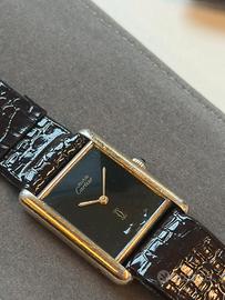 Cartier Tank black dial Manuale 23X30mm vintage