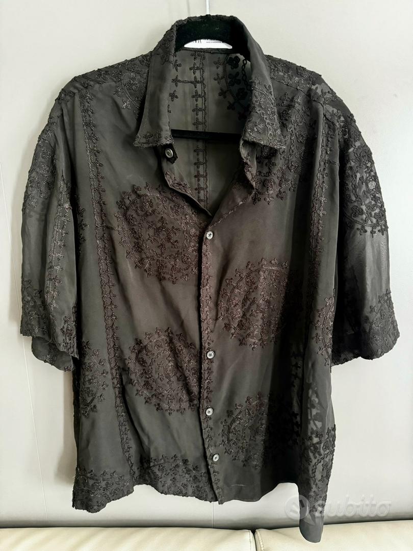 Camicia nera trasparente zara shop