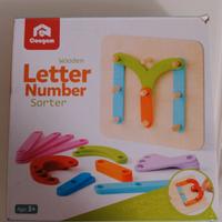 Gioco Montessori lettere e numeri