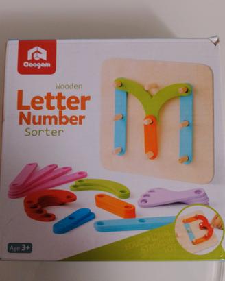 Gioco Montessori lettere e numeri