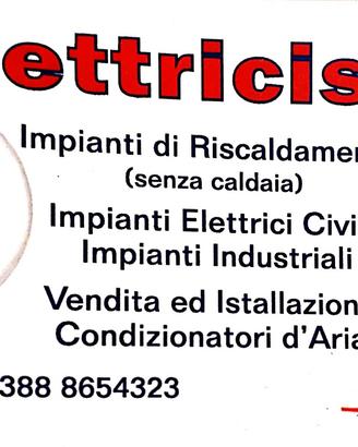 Elettricista e montatore di climatizzatori