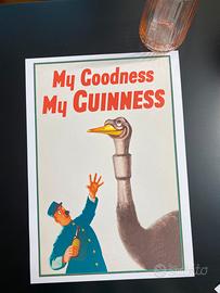 Stampa Poster birra Guinness struzzo quadro Pub