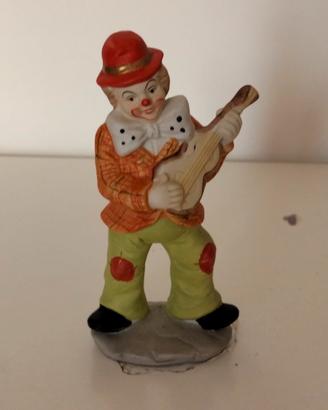Statuetta CLOWN HOBO Vintage Ceramica Dipinta a Ma
