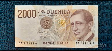 Banconota duemila lire serie Guglielmo Marconi.