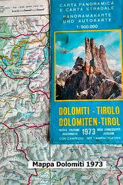 Mappa Dolomiti 1973