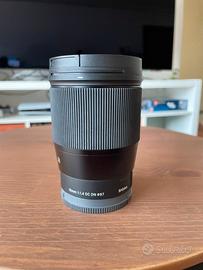 Sigma 16mm f/1.4 DC DN e-mount