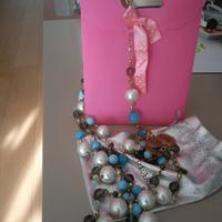 Collana nuova pietre e monete