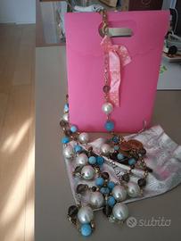Collana nuova pietre e monete