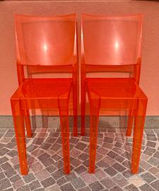 N°4 Sedie LA MARIE di KARTELL - Colore Arancio