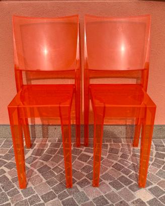 N°4 Sedie LA MARIE di KARTELL - Colore Arancio