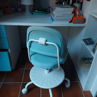 SMASTAD letto soppalco Ikea bianco/blu