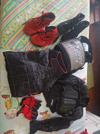 Abbigliamento go kart/minimoto bambino