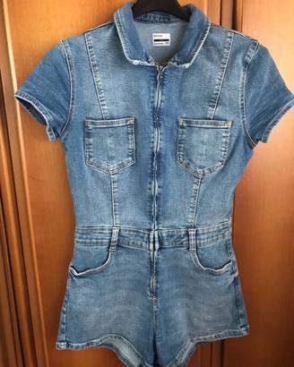 Tutina in denim nuova