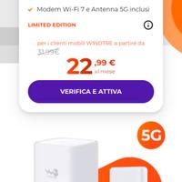 Modem wifi 7 wind + antenna 5g