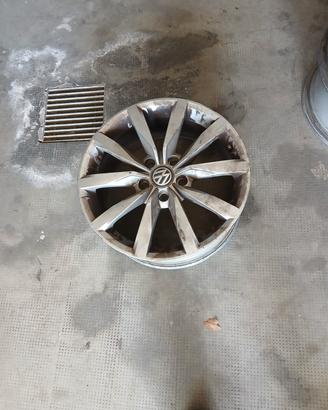 4 cerchi in lega per vw 7/17 5 fori