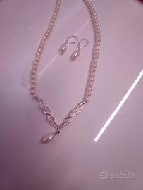 parure collana e orecchini