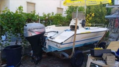 Barca 4.7 mt motore mariner 4tempi 40 hp