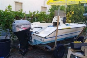 Barca 4.7 mt motore mariner 4tempi 40 hp