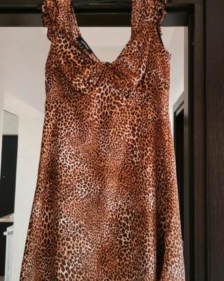 Mini Abito Denny Rose Animalier Tg S