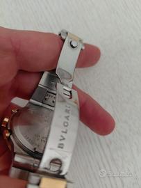 Orologio acciaio oro Bulgari chrono