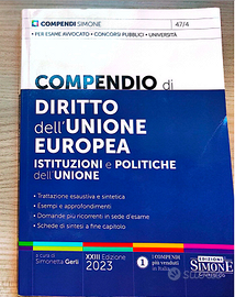 Compendio diritto dell'unione europea (UE) simone