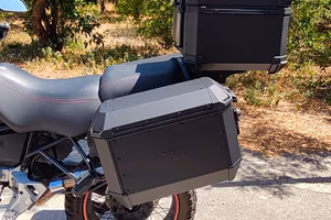 tris valigie moto  in alluminio 