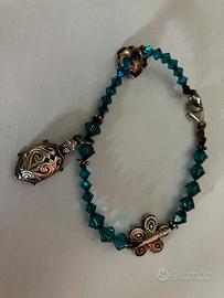 Bracciale argento e swaroski