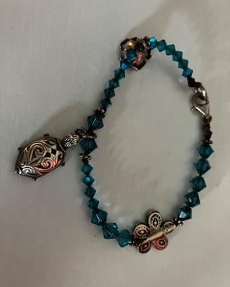 Bracciale argento e swaroski