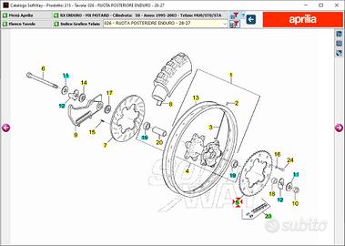 Corona Aprilia Enduro RX 50 AP8207078