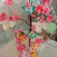 pasqua pianta artificiale all'uncinetto 