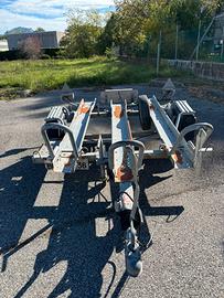 Carrello rimorchio 3 guide  motore gancio traino
