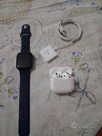 apple watch se 2generazione+Apple AirPods 4 