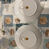 Piatti con bordino in oro
