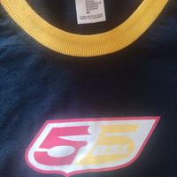 T-shirt Maglia Maglietta Maniche Corte 55DSL Blu