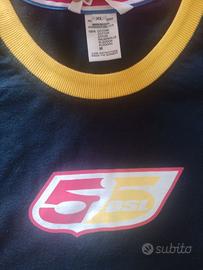 T-shirt Maglia Maglietta Maniche Corte 55DSL Blu