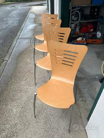 Sedie in legno e metallo Calligaris