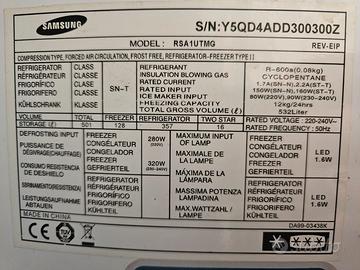 RICAMBI FRIGORIFERO SAMSUNG