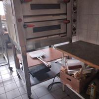 Forno pizza due camere 4+4, impastatrice, affettat