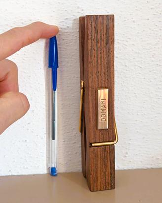 Ferma carte da scrivania (molletta legno)